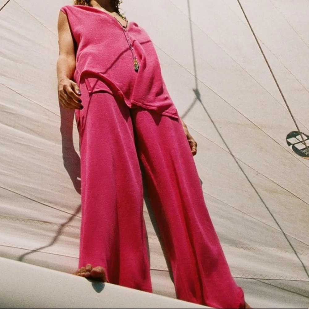 ZARA LINEN KNIT PANTS‎